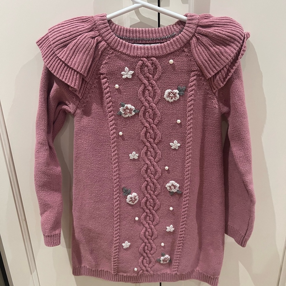 Nula bug Mauve Knit Dress 6t